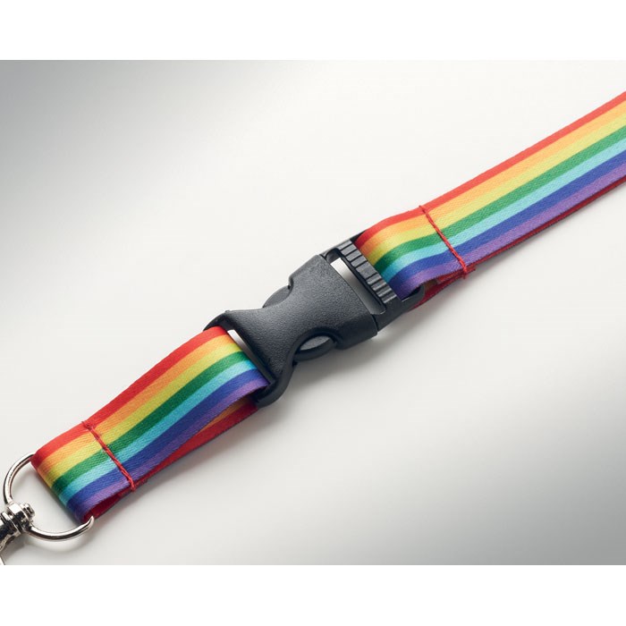 BOWYARD - Regenboog RPET sleutelkoord