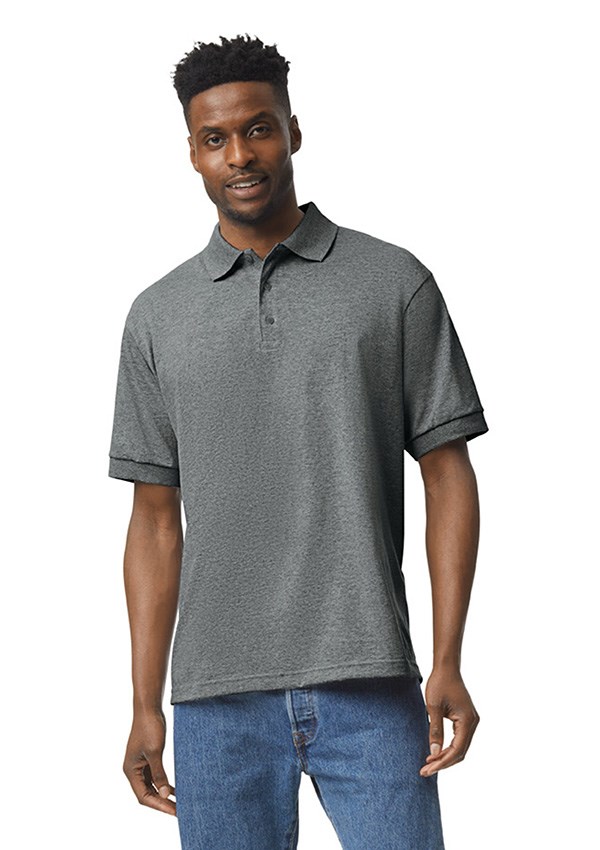 Gildan Dry Blend Jersey Polo - 516 Graphite Heather