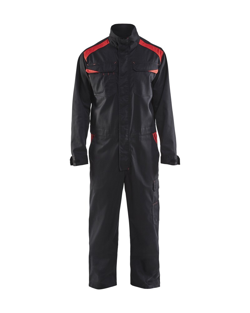 Industrie Overall - Zwart/Rood (9956)